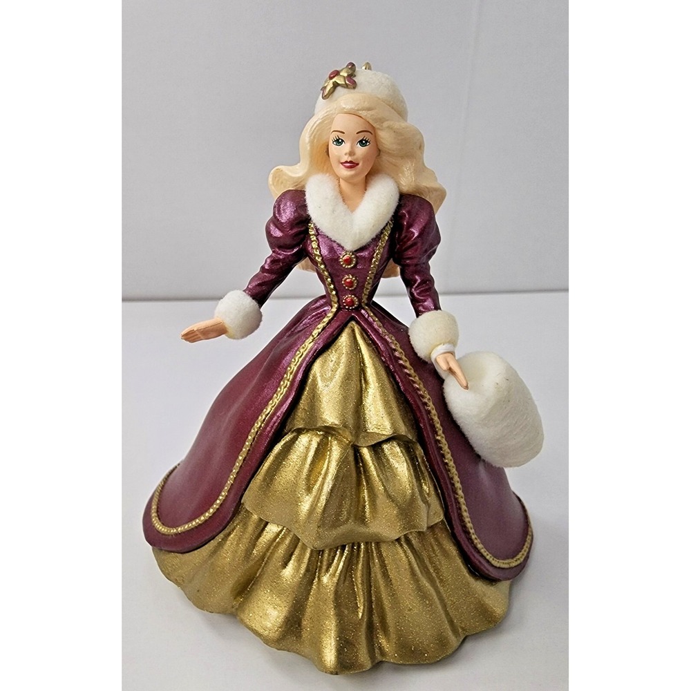 Hallmark Keepsake Ornament Holiday Barbie 4th In The Series.